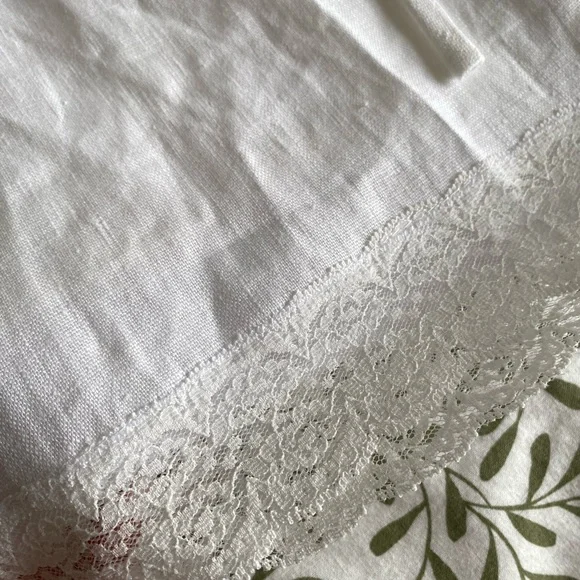 Reformation White Linen Dress with Lace-Up Detail - Picture 2 of 4